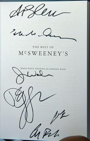 Bild des Verkufers fr The Best of McSweeney's (Fifteenth [15th] Anniversary) (SIGNED) zum Verkauf von McInBooks, IOBA