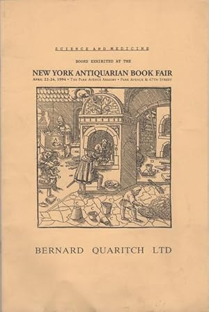 Bild des Verkufers fr Science and Medicine Books Exhibited at the New York Antiquarian Book Fair April 22-24, 1994 zum Verkauf von Kaaterskill Books, ABAA/ILAB
