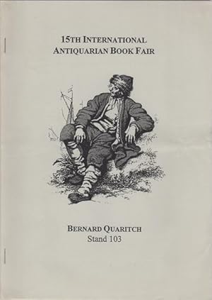 Bild des Verkufers fr 15th International Antiquarian Book Fair zum Verkauf von Kaaterskill Books, ABAA/ILAB