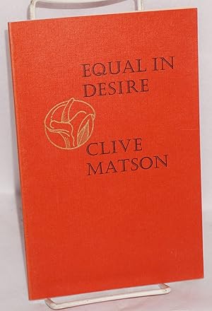 Seller image for Equal in Desire for sale by Bolerium Books Inc.