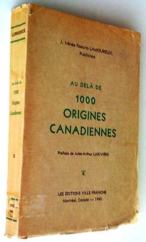 Au-delà de 1000 origines canadiennes