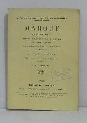 Seller image for Mrouf savetier du caire opra comique en 5 actes for sale by crealivres