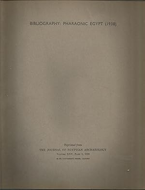 Bibliography: Pharaonic Egypt (1938)