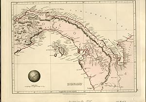 Map of Columbia (Isthmus of Panama) From Arrowsmith's Outline of the World, 1828