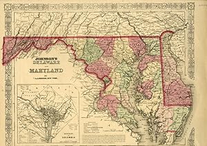 Map of Maryland [from johnson's new illustrated family atlas]