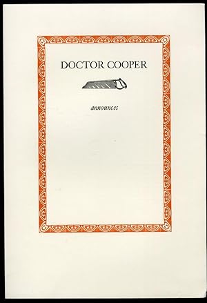 Doctor Cooper Announces Anatomical & Surgical Lectures - Keepsake presentation at a Roxburghe & Z...
