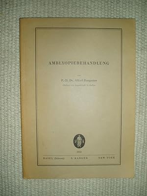 Seller image for Amblyopiebehandlung for sale by Expatriate Bookshop of Denmark