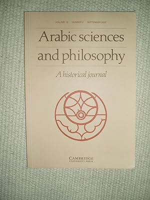 Bild des Verkufers fr Arabic Sciences and Philosophy : A Historical Journal : Volume 12, Number 2 : September 2002 zum Verkauf von Expatriate Bookshop of Denmark