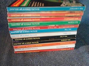 The Magazine of Fantasy and Science Fiction 1978-12 Issues MISSING October