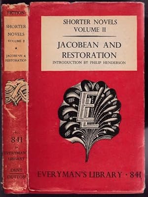 Bild des Verkufers fr Shorter Novels (vol two): Jacobean & Restoration - "The Most Pleasant History of Ornatus and Artesia"; "Oroonoko: Or, the Royal Slave A True History"; "The Isle of Pines"; "Incognita: Or, Love and Duty Reconcil'd" -(Everyman's Library # 841)- zum Verkauf von Nessa Books