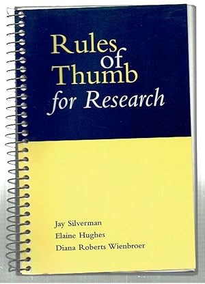 Imagen del vendedor de Rules of Thumb for Research a la venta por Riverhorse Books