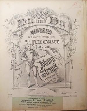 Du und Du (Walzer nach Motiven der Operette "Die Fledermaus" für Pianoforte und Violine 1 (4seiti...