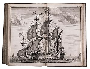 Bild des Verkufers fr De Nederlandsche scheepsbouw-konst open gestelt. Vertoonende naar wat regel . in Nederland meest alle scheepen werden gebouwd. Delft, Andries Voorstad, for Jan ten Hoorn, Amsterdam, 1697. Folio. With engraved frontispiece, with two views of ship-building yards, and numerous detailed illustrations of ship-building on 22 engraved plates by and after Jan and Caspar Luyken (including 13 double-page and once 2 plates on 1 page). 18th-century half calf. zum Verkauf von Antiquariaat FORUM BV