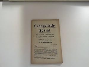 Bild des Verkufers fr Evangelisch-Sozial, 24 Folge der Mitteilungen des Evangelisch-sozialen Kongresses 2. Heft zum Verkauf von Zellibooks. Zentrallager Delbrck