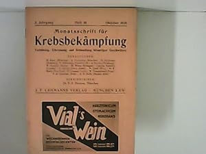 Monatsschrift für Krebsbekämpfung 3. Jhrg. Heft 10.-1935