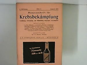 Monatsschrift für Krebsbekämpfung 5. Jhrg. Heft 8.-1937