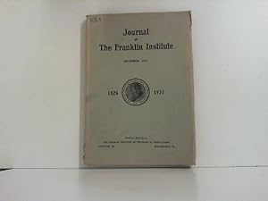 Bild des Verkufers fr Journal of the Franklin Institute. Vol. 212, Nr. 6.- December 1931. zum Verkauf von Zellibooks. Zentrallager Delbrck