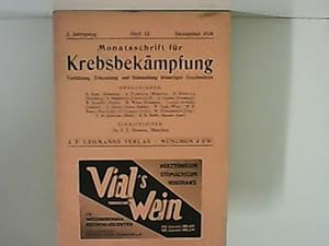 Monatsschrift für Krebsbekämpfung 3. Jhrg. Heft 12.-1935