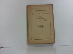 Vierteljahrsschrift der Astronomischen Gesellschaft 78. Jahrgag, 2. Heft - 1923.