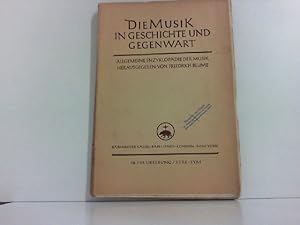 Bild des Verkufers fr Die Musik in Geschichte und Gegenwart. Allgemeine Enzyklopdie der Musik. 118./119 Lieferung / Stre-Sym. zum Verkauf von Zellibooks. Zentrallager Delbrck