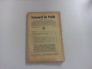 Seller image for Zeitschrift fr Politik. XXII. Band Heft 5/6.- August September 1932 for sale by Zellibooks. Zentrallager Delbrck
