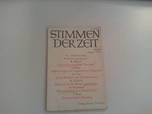Seller image for Stimmen der Zeit. 199. Band, 106. Jahrgang, Heft 8. - August 1981. for sale by Zellibooks. Zentrallager Delbrck