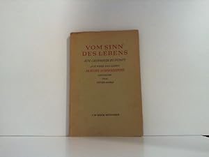 Seller image for Vom Sinn des Lebens. Ein Gespräch zu fünft. Aus Werken und Leben Albert Schweitzers. for sale by Zellibooks. Zentrallager Delbrück