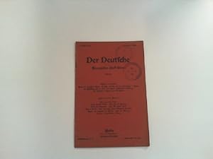 Bild des Verkufers fr Der Deutsche 7. Band, 1. Heft, 5. Oktober 1907. zum Verkauf von Zellibooks. Zentrallager Delbrck