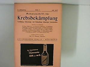 Monatsschrift für Krebsbekämpfung 5. Jhrg. Heft 7.-1937