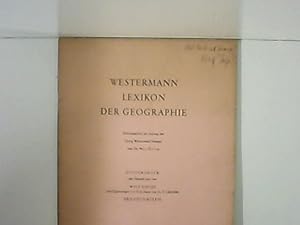 Bild des Verkufers fr Westermanns Lexikon der Geographie Sonderdruck der Manuskripte von Wolf Tietze. Skandinavien. zum Verkauf von Zellibooks. Zentrallager Delbrck