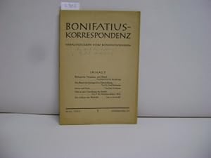 Seller image for Bonifatius-Korrespondenz. Jg. 54., Heft 1., Mai 1939 for sale by Zellibooks. Zentrallager Delbrck