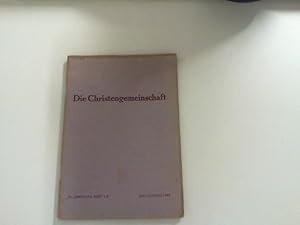 Bild des Verkufers fr Die Christengemeinschaft: Monatschrift zur religisen Erneuerung. 21. Jahrgang, Heft 7/8, Juli/August 1949. zum Verkauf von Zellibooks. Zentrallager Delbrck