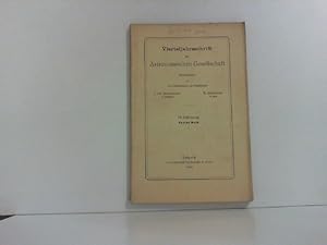 Image du vendeur pour 99 SeitenVierteljahrsschrift der Astronomischen Gesellschaft 78 Jg., 1. Heft - 1943. mis en vente par Zellibooks. Zentrallager Delbrck