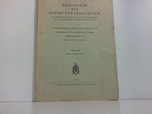 Seller image for Reallexikon fr Antike und Christentum Sachwrterbuch zur Auseinandersetzung des Christentums mit der antiken Welt. Lieferung 53: Feige I (Forts.) - Ficte for sale by Zellibooks. Zentrallager Delbrck