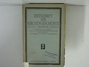 Imagen del vendedor de Zeitschrift fr Kirchengeschichte. XLVI. Band, Neue Folge IX., III. Heft 1927. a la venta por Zellibooks. Zentrallager Delbrck