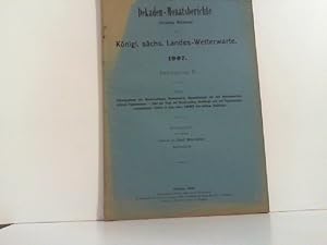Bild des Verkufers fr Dekaden-Monatsbericht Knigl. Schs. Landes-Wetterwarte/ 1907. Jahrgang X. zum Verkauf von Zellibooks. Zentrallager Delbrck