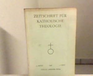 Seller image for Zeitschrift fr katholische Theologie. 70. Band, 2.Heft 1948. for sale by Zellibooks. Zentrallager Delbrck