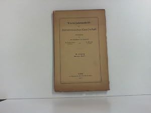 Vierteljahrsschrift der Astronomischen Gesellschaft 58 Jahrgang, 1.Heft - 1923.