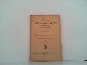 Bild des Verkufers fr Historische Vierteljahrschrift XXV. Jahrgang,3.Heft. Neue Folge der Deutschen Zeitschrift fr Geschichtswissenschaft. zum Verkauf von Zellibooks. Zentrallager Delbrck