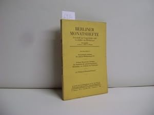 Berliner Monatshefte - Zeitschrift zur Vorgeschichte u. Geschichte des Weltkrieges. 14. Jahrgang ...