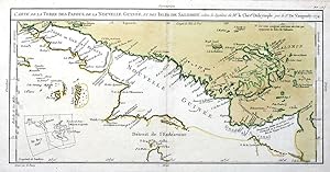 Carte de la Terre des Papous, de la Nouvelle Guinee, et des Isles de Salomon selon le systeme de ...