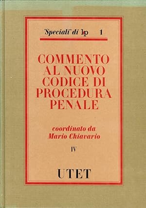 Bild des Verkufers fr Commento al Nuovo Codice di Procedura Penale. Volume 4 zum Verkauf von Libro Co. Italia Srl
