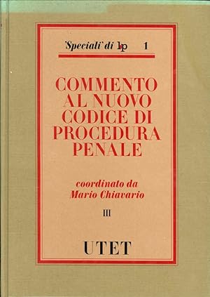 Immagine del venditore per Commento al Nuovo Codice di Procedura Penale. Volume 3 venduto da Libro Co. Italia Srl