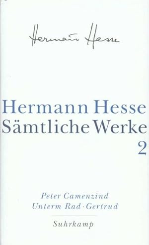 Imagen del vendedor de Peter Camenzind. Unterm Rad. Gertrud a la venta por BuchWeltWeit Ludwig Meier e.K.