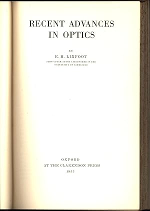 Recent Advances in Optics