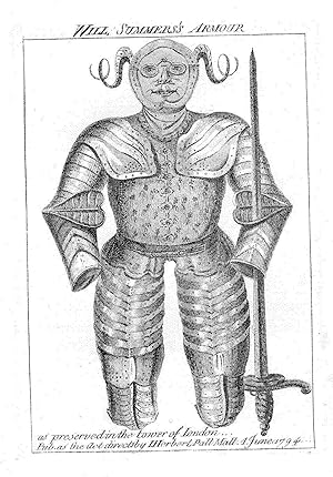 Summers, Will - Detailed Plate of His Armour as Preserved in the Tower of London - An Original An...
