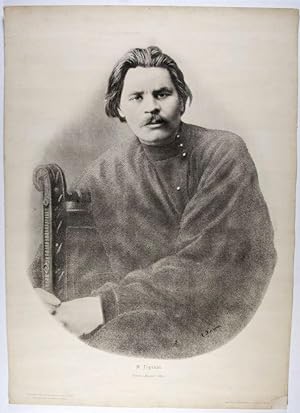 Seller image for M. Gor'kii. Rasskazy "Mal'va" T. III-II [Cyrillic Micrographic script portrait of Maxim Gorky] for sale by ERIC CHAIM KLINE, BOOKSELLER (ABAA ILAB)