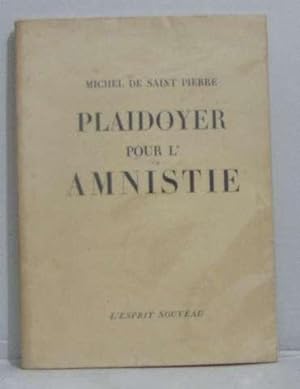 Seller image for Plaidoyer pour l'amnistie for sale by crealivres