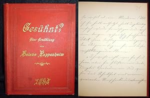 Gesühnt ? Eine Erzählung von Helene Pappenheim. 1894.