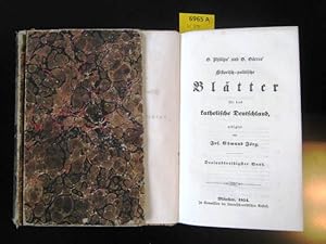 Historisch-politische Blätter für das katholische Deutschland 1854. Redigirt von Jos. Edmund Jörg.